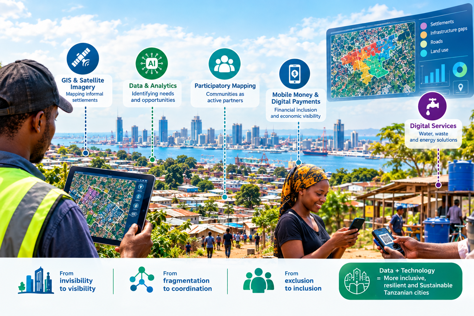 Informal Settlements, the Informal Sector, and Technology in Tanzania: Toward Data-Enabled Urban Inclusion